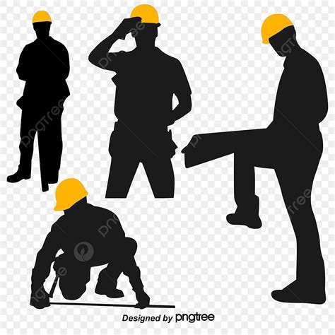 Construction Worker Silhouette Png Images Construction Workers