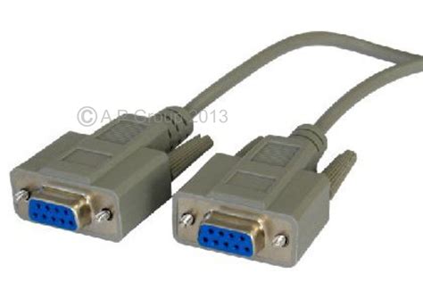 Rs232 Serial Null Modem Cable Db9 Female To Db9f Rs 232 Ideal For Box