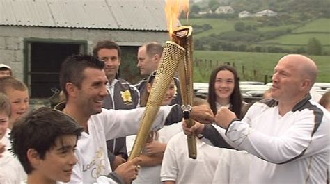 Sharon Gaffney Reports On The Progress Of The Olympic Torch Through The