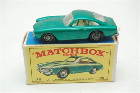 Matchbox Car 75b Ferrari Berlinetta Spoke Wheels Woriginal Box By