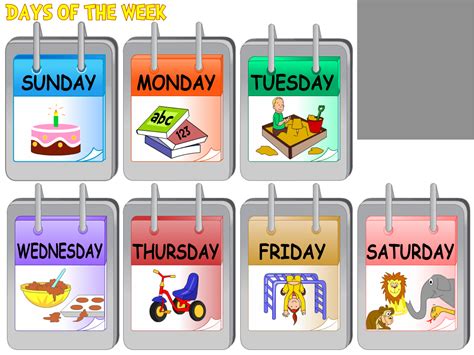Children Learn The Days Of The Week As The Day Of The Week Song Plays