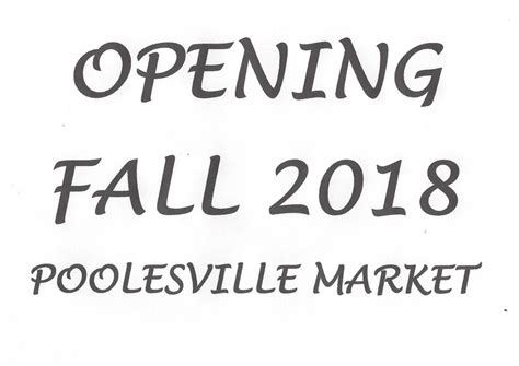 Poolesville Market Opening Fall 2018 The Moco Show