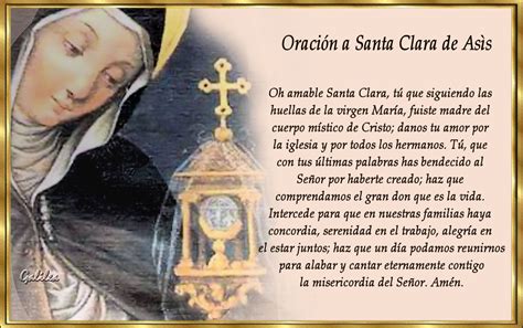 Santoral Católico Santa Clara De Asís