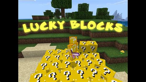 You can build your own base using this single infinite block! Lucky Blocks Add-On Minecraft Bedrock Edition - YouTube