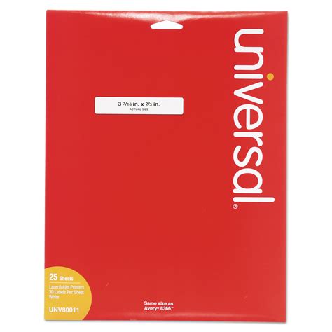 The envelopes and labels dialog box opens with the labels tab selected. UNV80011 Universal® Laser Printer File Folder Labels - Zuma
