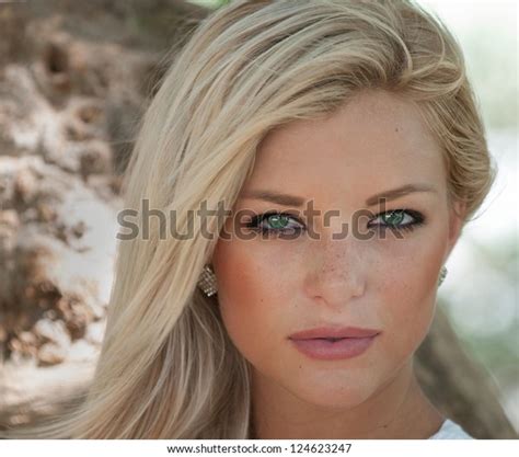 Portrait Beautiful Women Green Eyes Stock Photo 124623247 Shutterstock