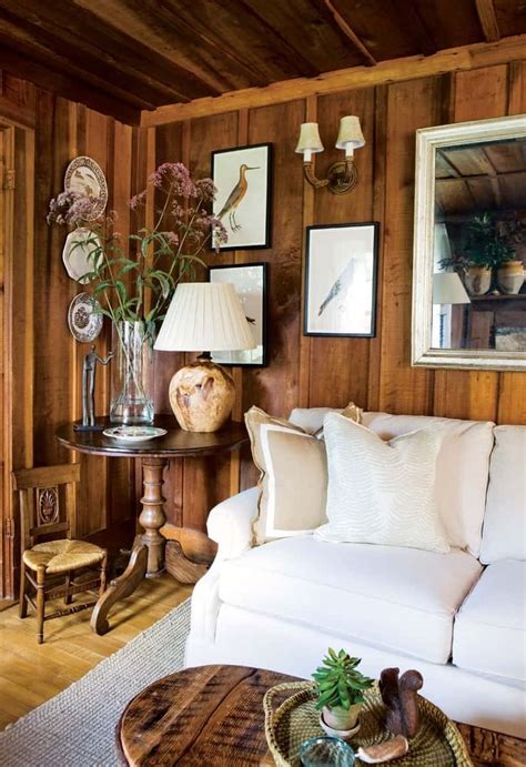 Modernizing And Lightening Knotty Pine Wood Paneling Living Room