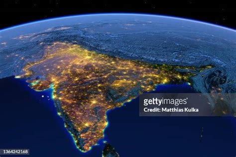 India Satellite View Photos And Premium High Res Pictures Getty Images