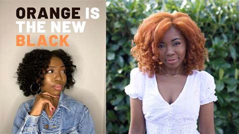 How To Dye 4c Hair Gingerorange Without Bleach Preethecurls