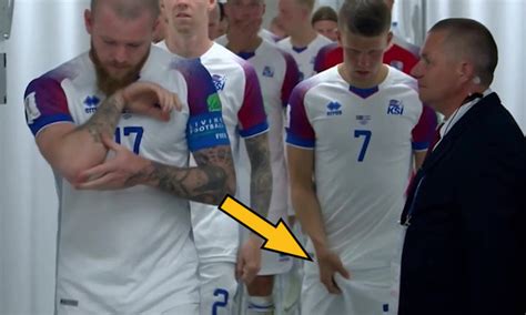 Iceland Footballer Caught Selfgrabbing Before Match Spycamfromguys