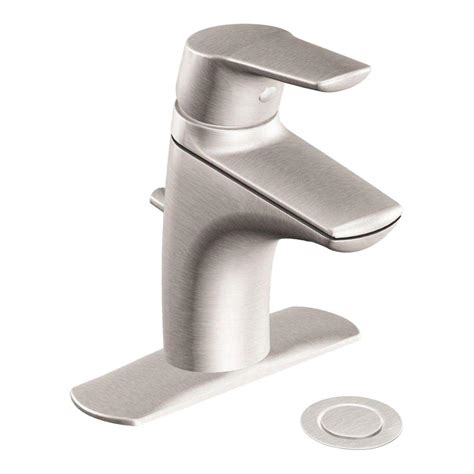 Complies with americans with disabilities act (ada) specifications aerated flow is ideal for everyday bathroom tasks, like brushing teeth and washing hands MOEN Method Single Hole Single-Handle Bathroom Faucet in ...