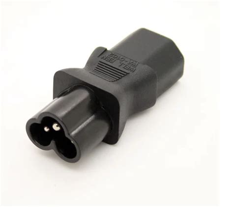 Iec C To C Power Adapter Iec Female To Micky Male Adapter Pin Power Connector Buy
