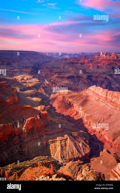 Amazing Sunrise Image Of The Grand Canyon Stock Photo Alamy