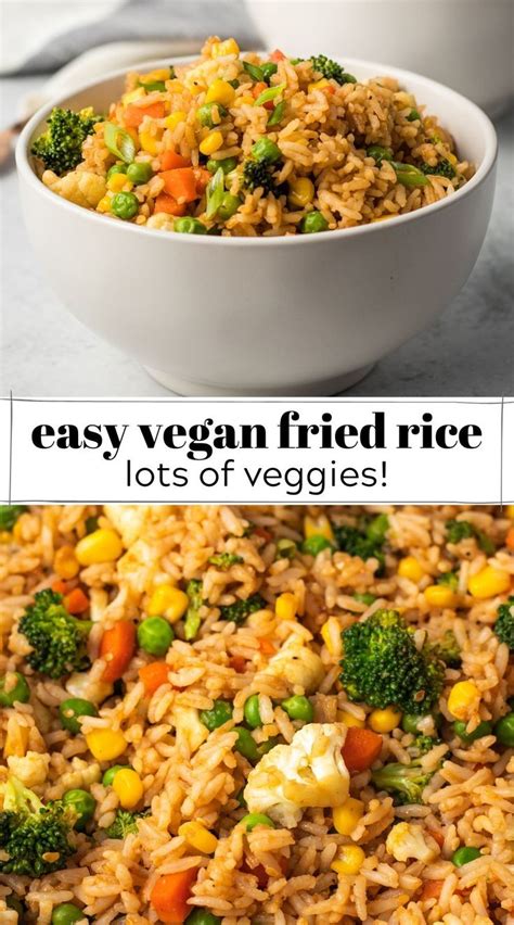 Easy Vegan Fried Rice Karissa S Vegan Kitchen Recipe Vegan Fried