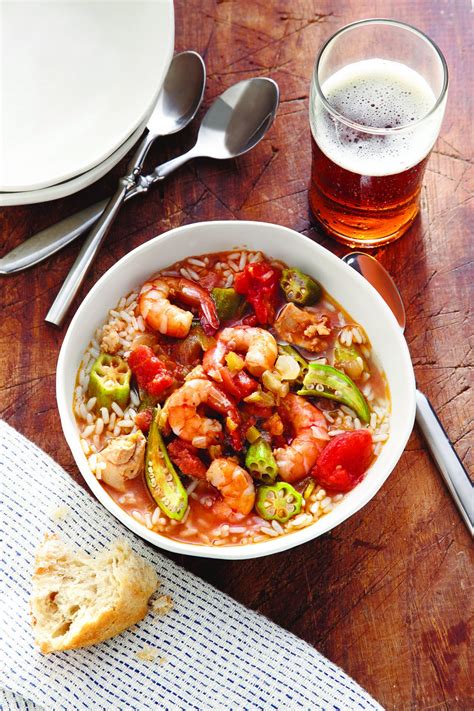 Whisk in chicken stock, add the ketchup, chopped tomato, and okra. Chicken, Shrimp, and Vegetable Gumbo - Recipes.InstantPot.com
