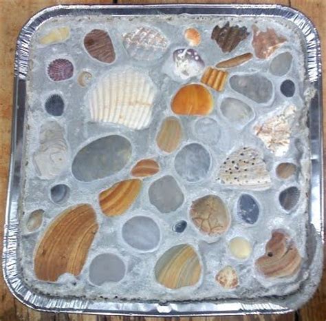 How To Make Beach Garden Stepping Stones With Shells Seaglass