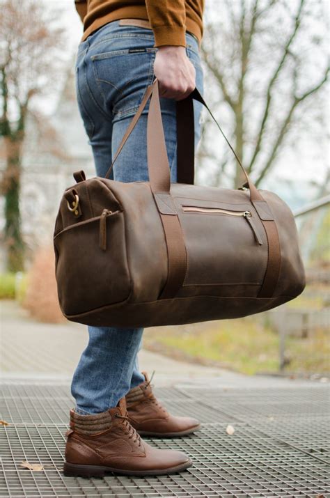 Weekend Bag Travel Bag Luggage Bag Weekender Bag Men Etsy Luggage