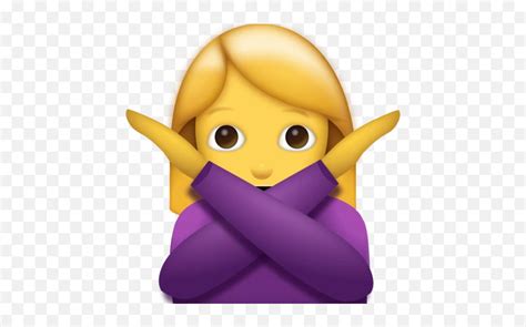 Woman Saying No Emoji Download Ios Girl Crossing Arms Emojiiphone X
