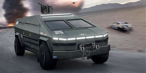 Tesla Cybertruck Gets Turned Into Electric Military Vehicle In Crazy