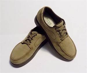 Sas Mens Shoes Bout Time Tan Nubuck Leather Lace Up Size 9 5 W Sas