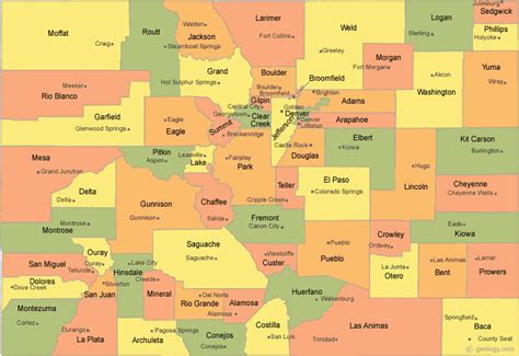 Pueblo Colorado Zip Code Map Colorado County Map Secretmuseum