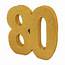 Gold Glitter Number  Age 80 Table Centrepiece Decoration Click