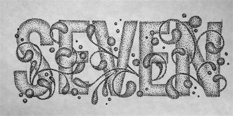 Letter Art Letters Illustrated Words Sketch Pad Pointillism Text