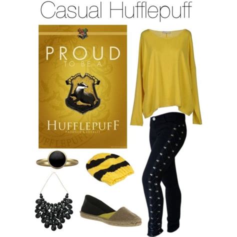 Casual Hufflepuff Harry Potter Outfits Hufflepuff Outfit Hogwarts