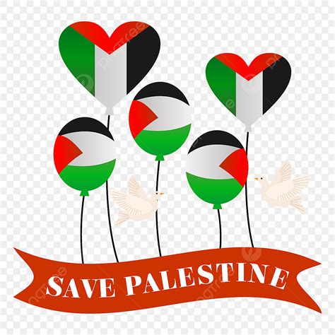 Palestinian Clipart Transparent PNG Hd Save The Palestinian Balloon
