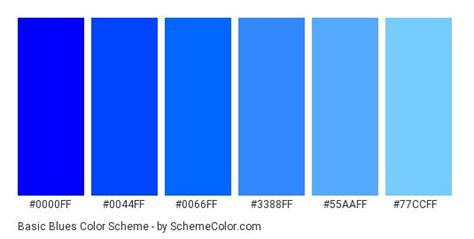 Clasic Blues Color Schemes Flat Color Palette Blue Color Schemes
