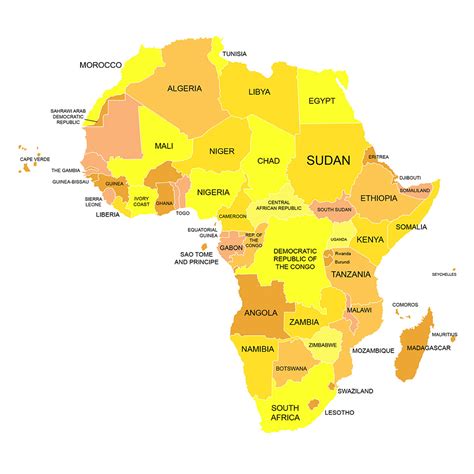 Africa Vector Image Map Africa Royalty Free Vector Image Vectorstock