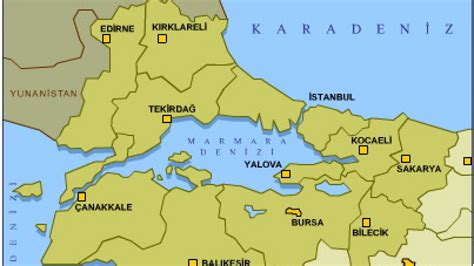 Marmara Bolgesi Haritasi