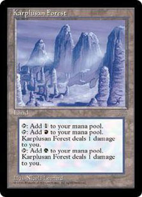 Magic The Gathering Ice Age Single Card Rare Karplusan Forest Toywiz