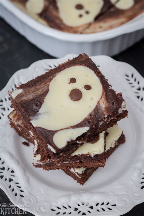Ghost Cheesecake Brownies This Silly Girls Kitchen