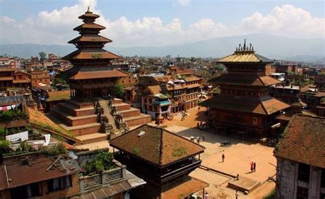 Photographs Of Durbar Square In The Royal City Of Bhaktapur In