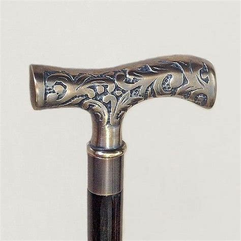 Classical Gentleman Sided Head Crutch Handle Is Hand Polished Antique