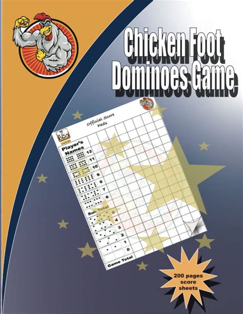 Buy Chicken Foot Dominoes Game Mexican Train Score Sheets 200 Large