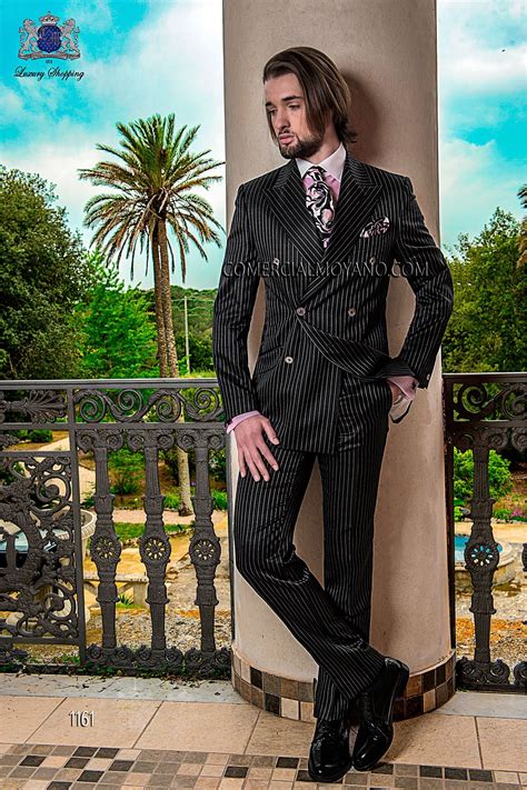 Gentleman Black Men Wedding Suit Model 1161 Mario Moyano Collection