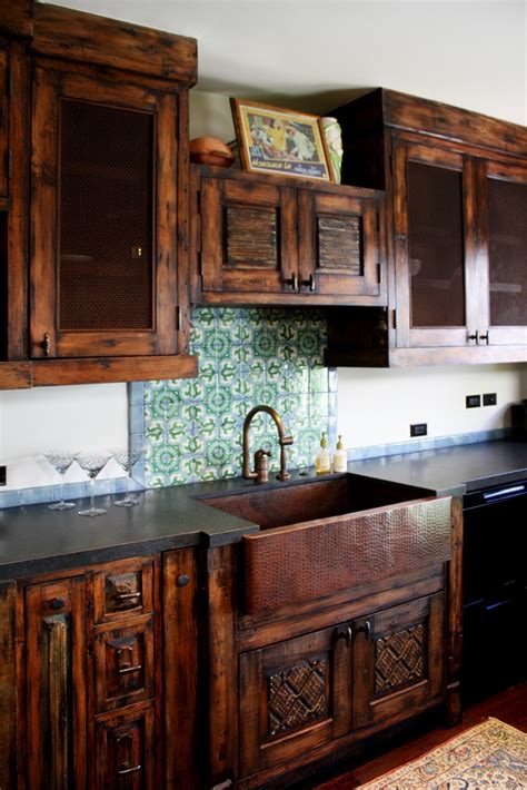 Kitchen Cabinets With Antique Panels La Puerta Originals