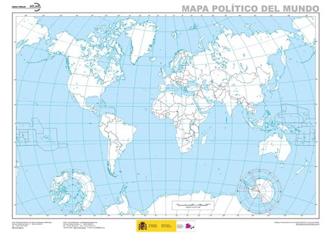 Mapa Planisferio Politico