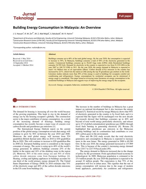 Malaysia policy and regulatory overview. (PDF) Building Energy Consumption in Malaysia: An Overview