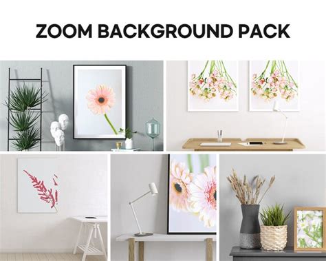 Office Zoom Background Image Pack Virtual Meetings Background Etsy