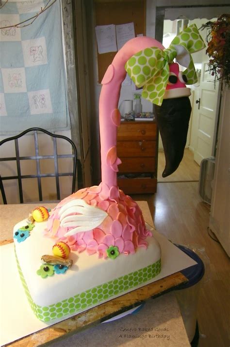 On trend candyland fantasy drip novelty birthday cake. Pink Flamingo Cake - CakeCentral.com