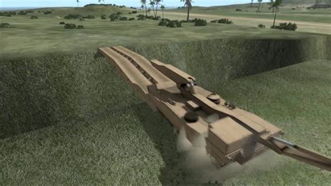Vbs2 M104 Wolverine Bridge Laying Vehicle Youtube