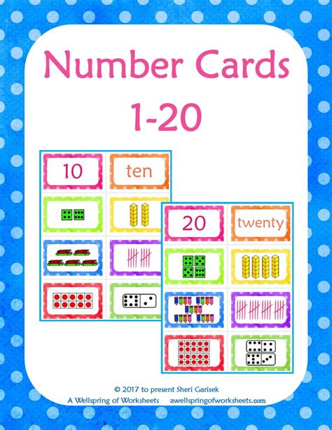 Number Cards 1 20