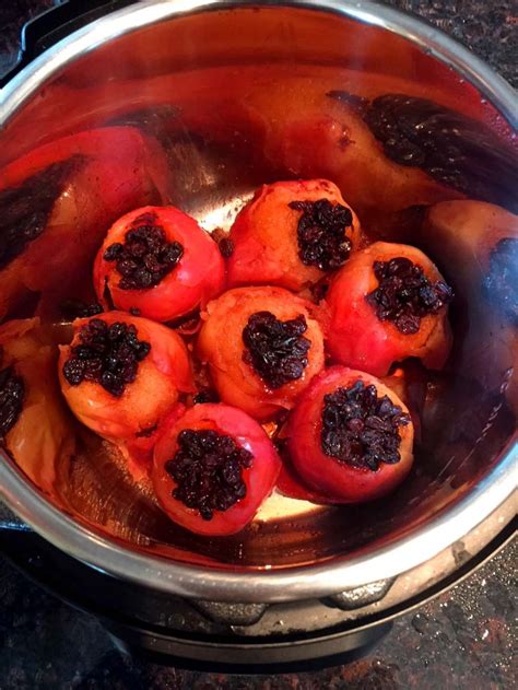 Pour in 1/4 cup water. Instant Pot Baked Apples Recipe - Melanie Cooks
