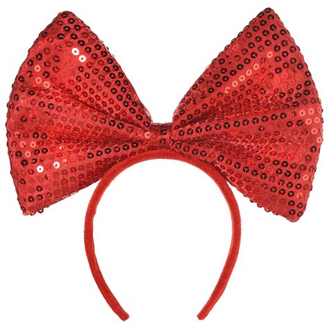 Red Bow Headband 8 12in Party City