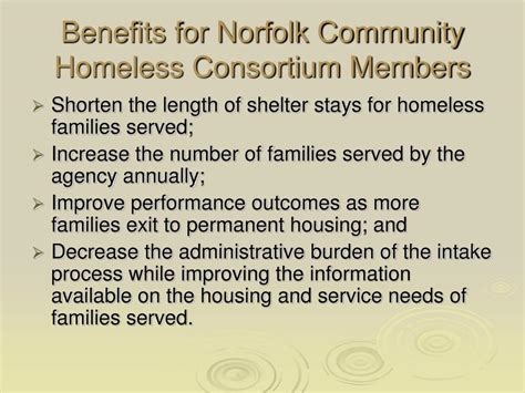 Start giving them some benefits and put them to. PPT - The Norfolk Hotline and the Homeless Action Response ...