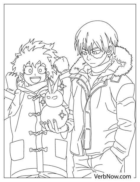 Anime Coloring Pages Todoroki Latest HD Coloring Pages Printable