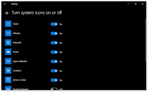 Add Or Remove Icons From System Tray In Windows 10